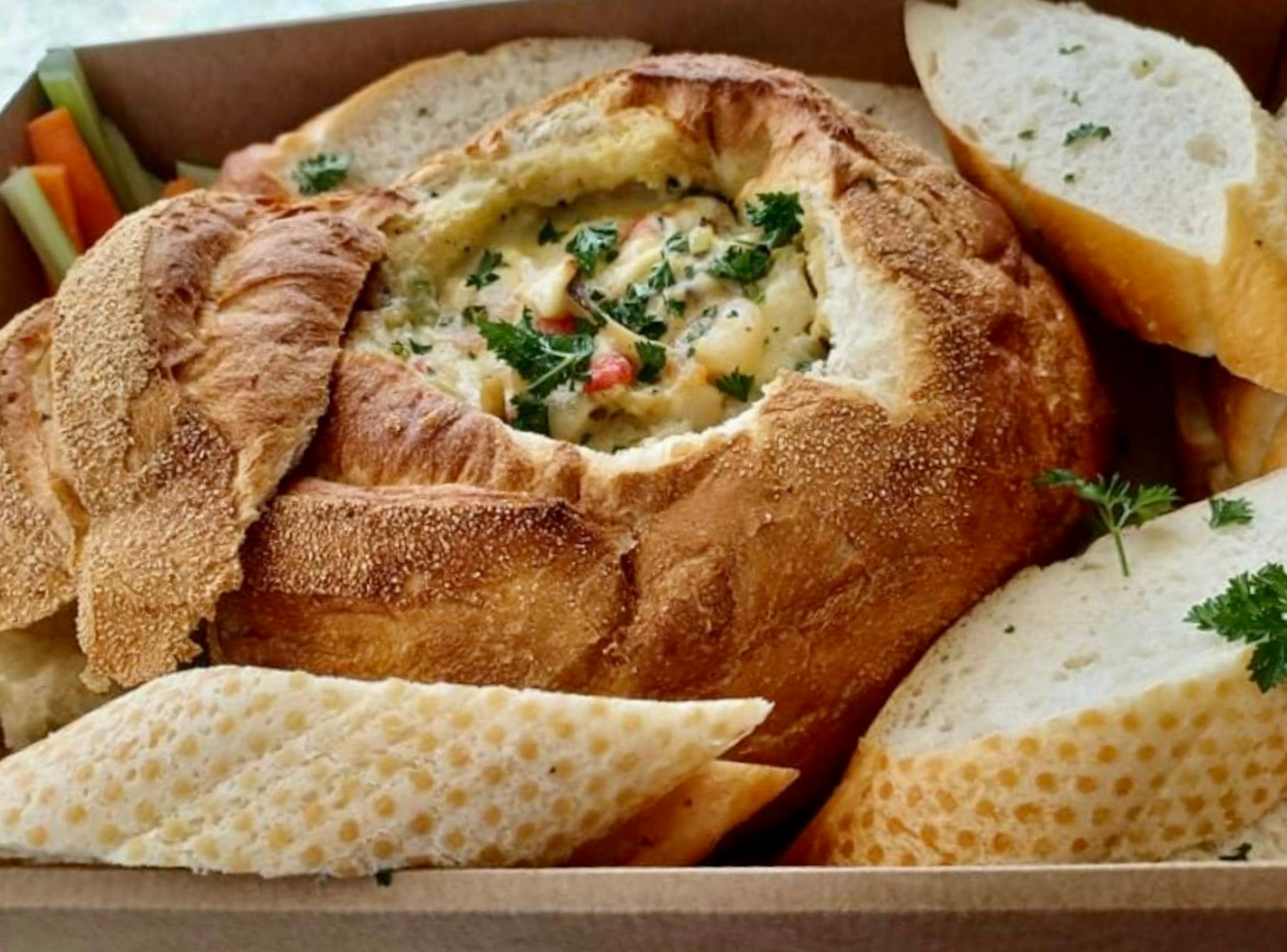 Seafood Cob Loaf Grazing Box